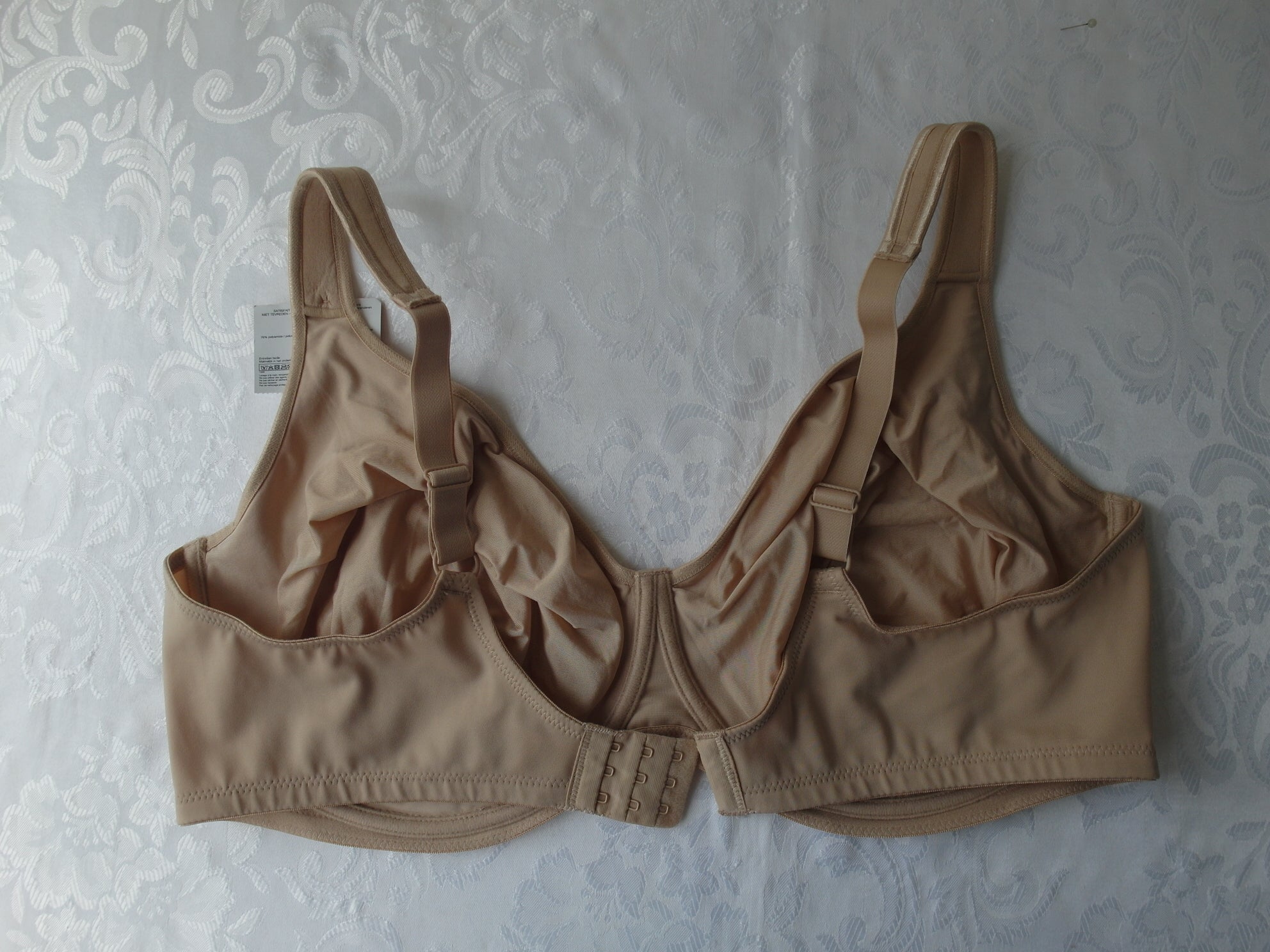 influx Comfort Full Cup Bra Soft Cup No Pad Underwire Natural